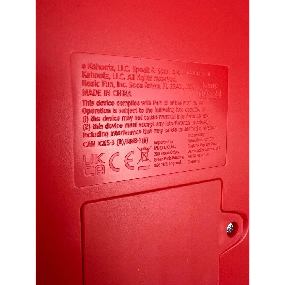 Texas Instruments Speak & Spell Educational Toy RedTested & Works - Picture 8 of 8